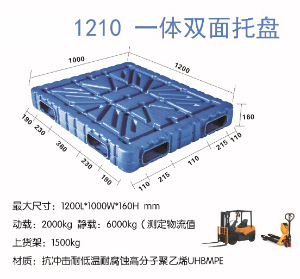 1210吹塑雙面托盤(pán)